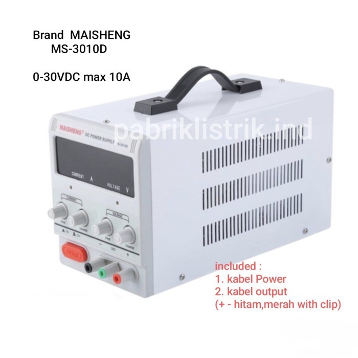 JP5822 Power supply adjustable LW K3010D 30V DC 10A brand Long Wei Original - MAISHENG MS3010