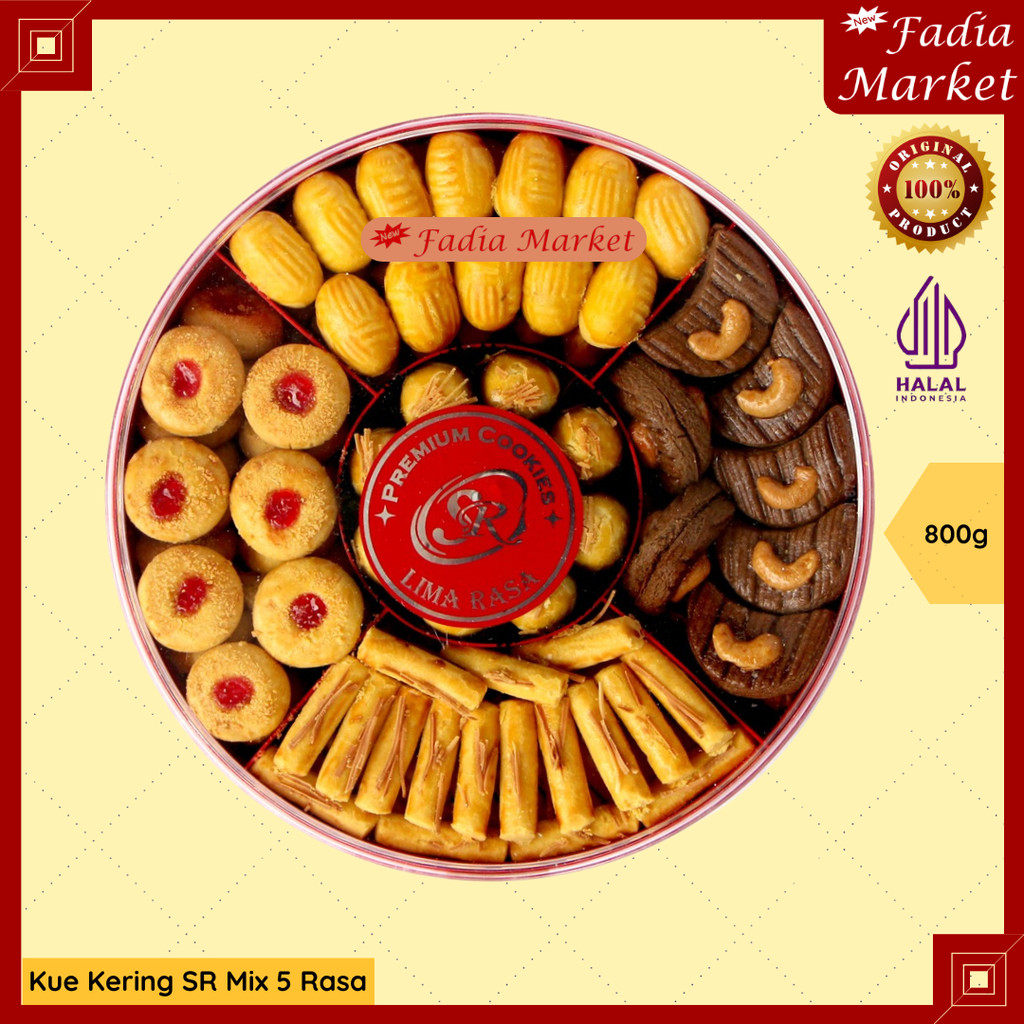 

KUE KERING SR MIX CAMPUR 5 RASA UNTUK PARSEL RAMADAN/LEBARAN/IDUL FITRI