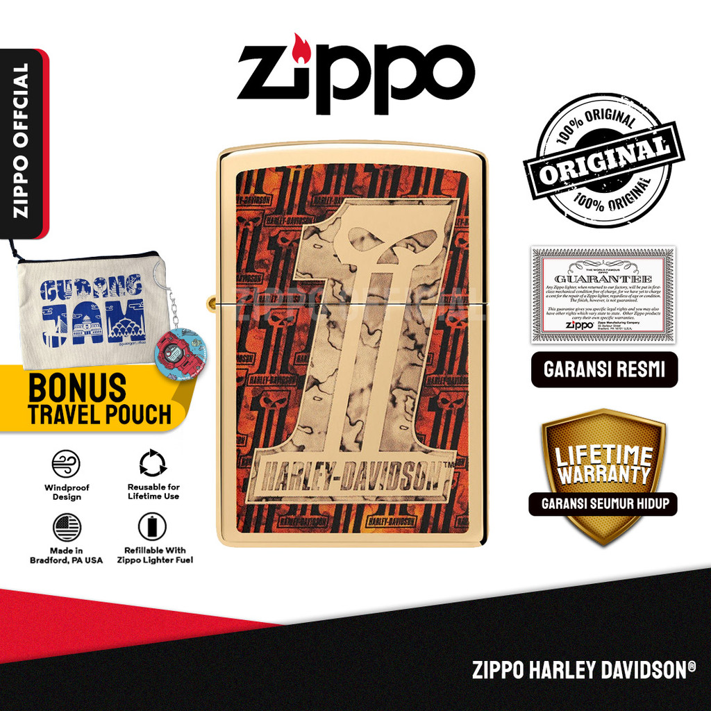 Zippo Harley-Davidson® 48361| Garansi Lifetime | Original USA