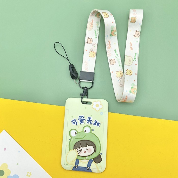 

Hodaal Lanyard ID card Lucu / Astronot / Cute Girl / Cute Boy / Lanyard Viral - CUTE GIRL D