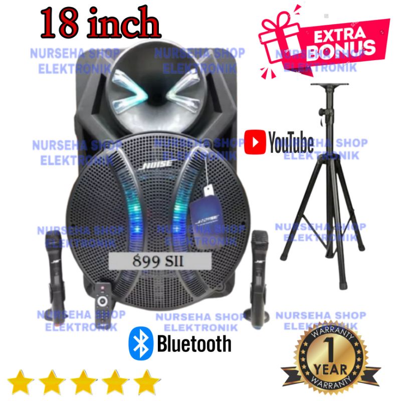 Speaker aktif portable 18 inch Noise 899SIII original garansi resmi