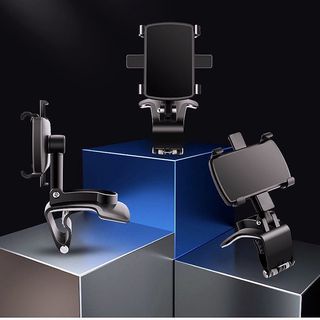 Phone Holder Mobil Holder Dashboard Mobil Jepit NB35 4 in 1 Dudukan Hp Universal Original Untuk Pemasangan Di Dashboard Sunvisor Rearview 【Leleh】