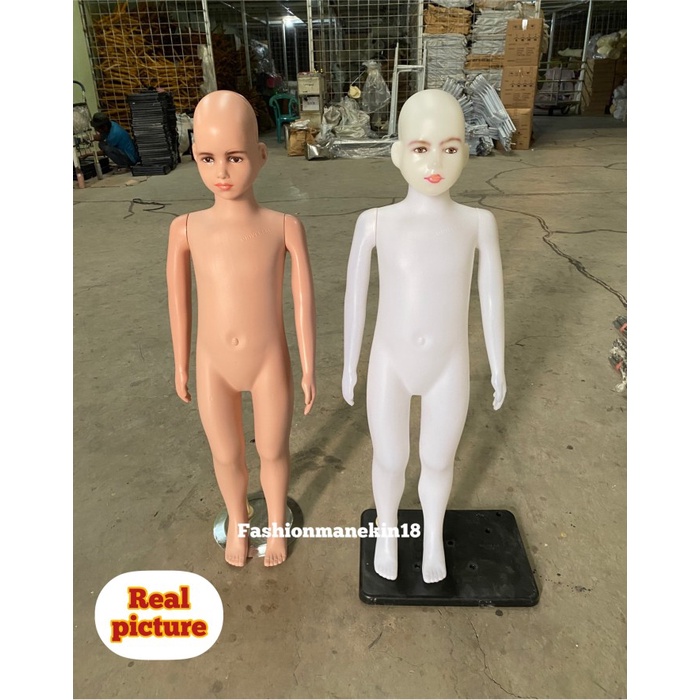 MANEKIN FULLBODY ANAK SD 3 MODEL KEPALA MANEKIN-PATUNG BAJU ANAK KECIL - Kulit - Alien, Tanpa plat
