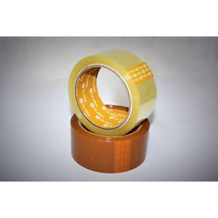 

LAKBAN Coklat Bening 2" 45mm x 90Yards Ekonomis Tajima Yellow Core -NETONE