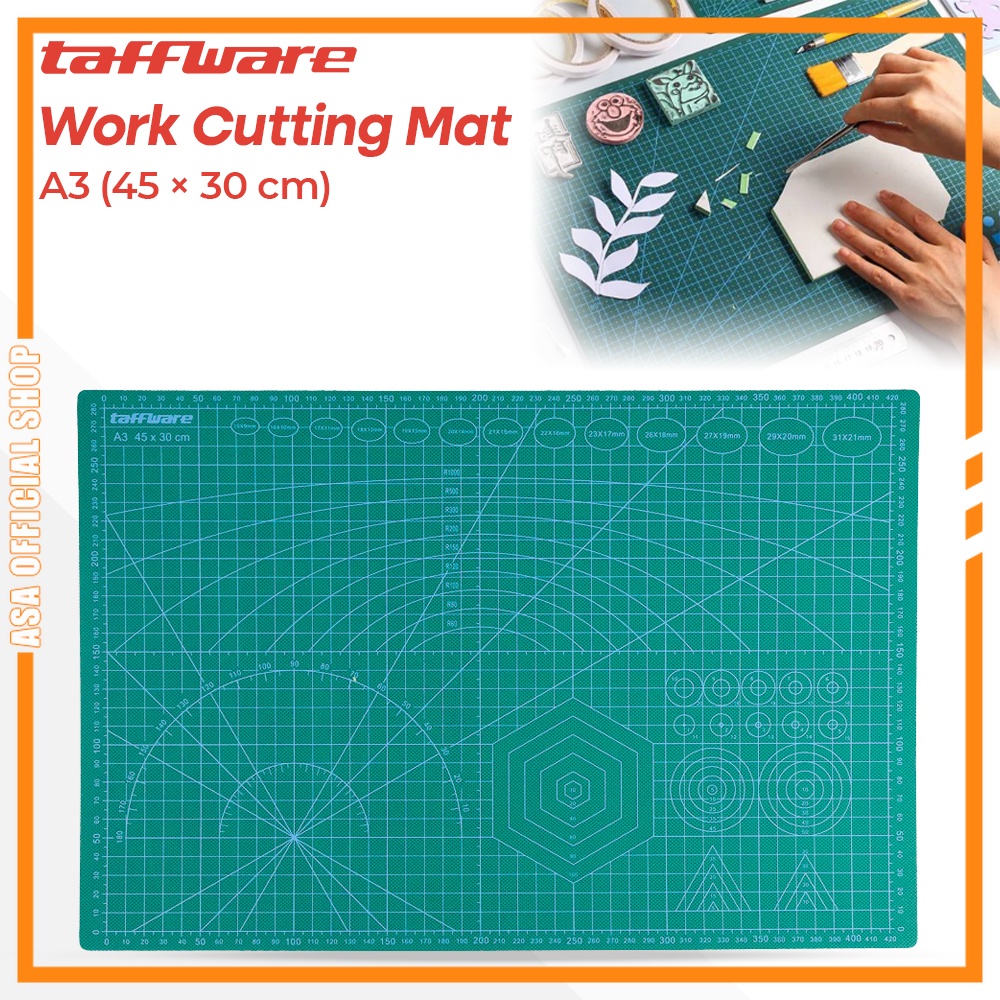 

Alas Matras Cutter Work Cutting Mat Pad A3 45 x 30cm - Green