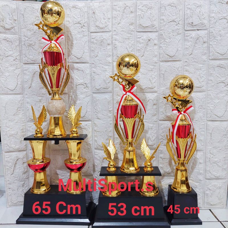 PIALA TROPHY BOLA SET KAKI 2 MANGKOK MARMER