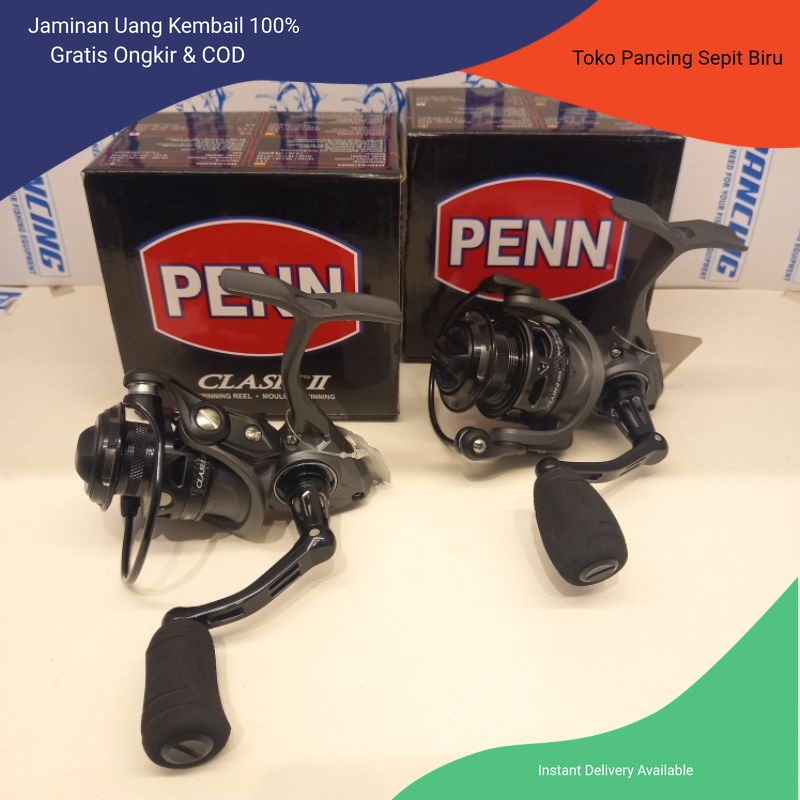 Reel PENN CLASH II 1000 & 2000 | 8+1Bearing | Gear Ratio : 6.2:1 REEL PANCING | GULUNGAN PANCING | R