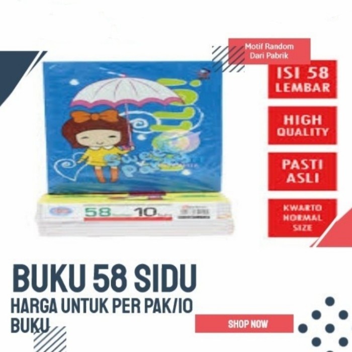 

Buku Tulis Sinar Dunia isi 58 eceran - 5 Buku