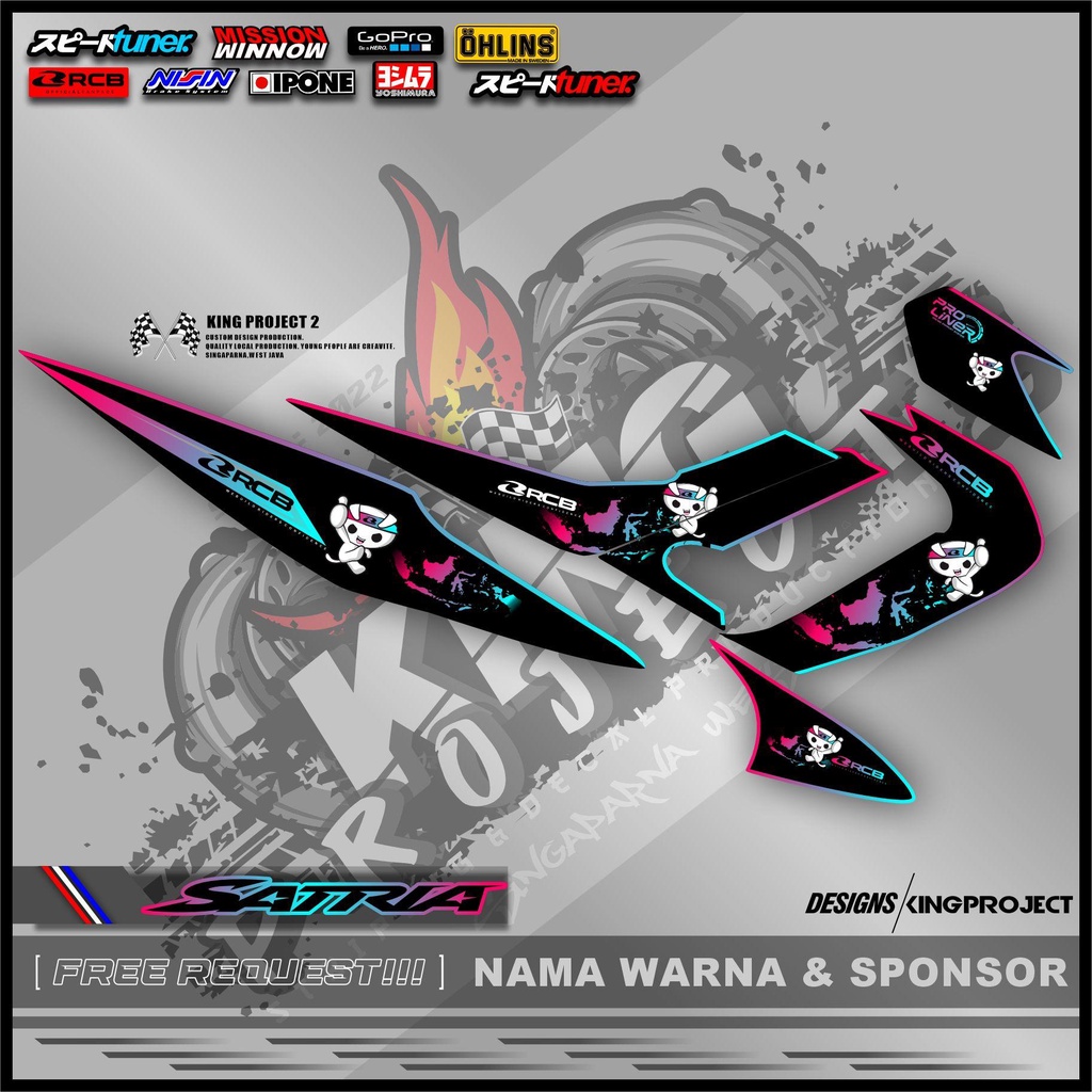 Striping Satria Fu Barong / Lama Motif Racing Boy