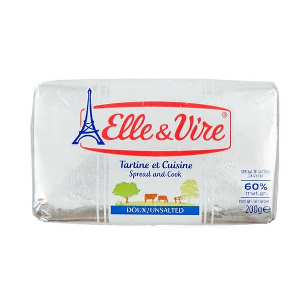 

Elle and Vire Unsalted Butter 60% [200 gr]