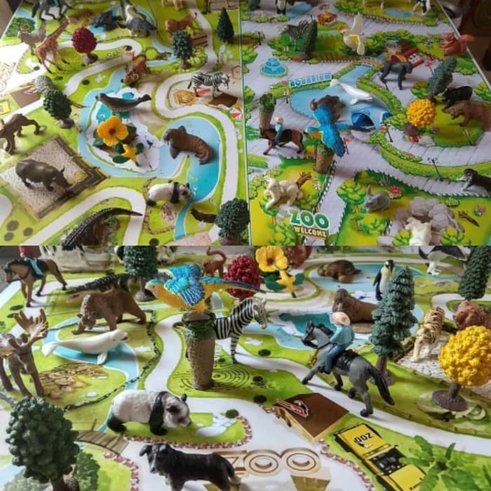 Mainan Binatang Laut Miniatur Ikan Hiu dan Paus Lumba Lumba Dolphin