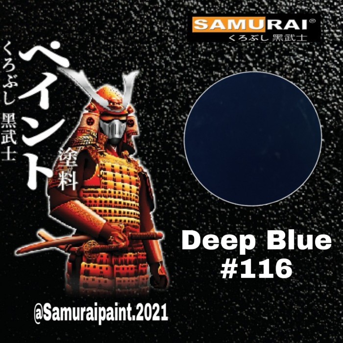 Samurai paint DEEP BLUE 116 cat semprot samurai warna biru tua NJ27
