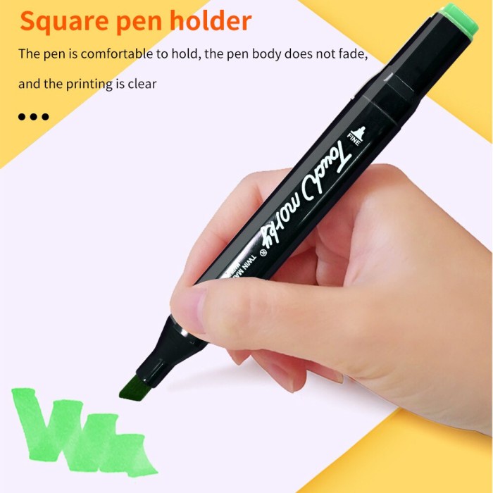 

80 Pcs Spidol Gambar Warna Warni 1 Set Lengkap Murah Lukis Art Anak - 24 Warna