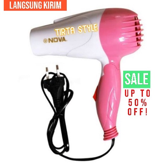 Hair dryer mini low watt Terbaik merk Nova Pengering Rambut Bisa dilipat