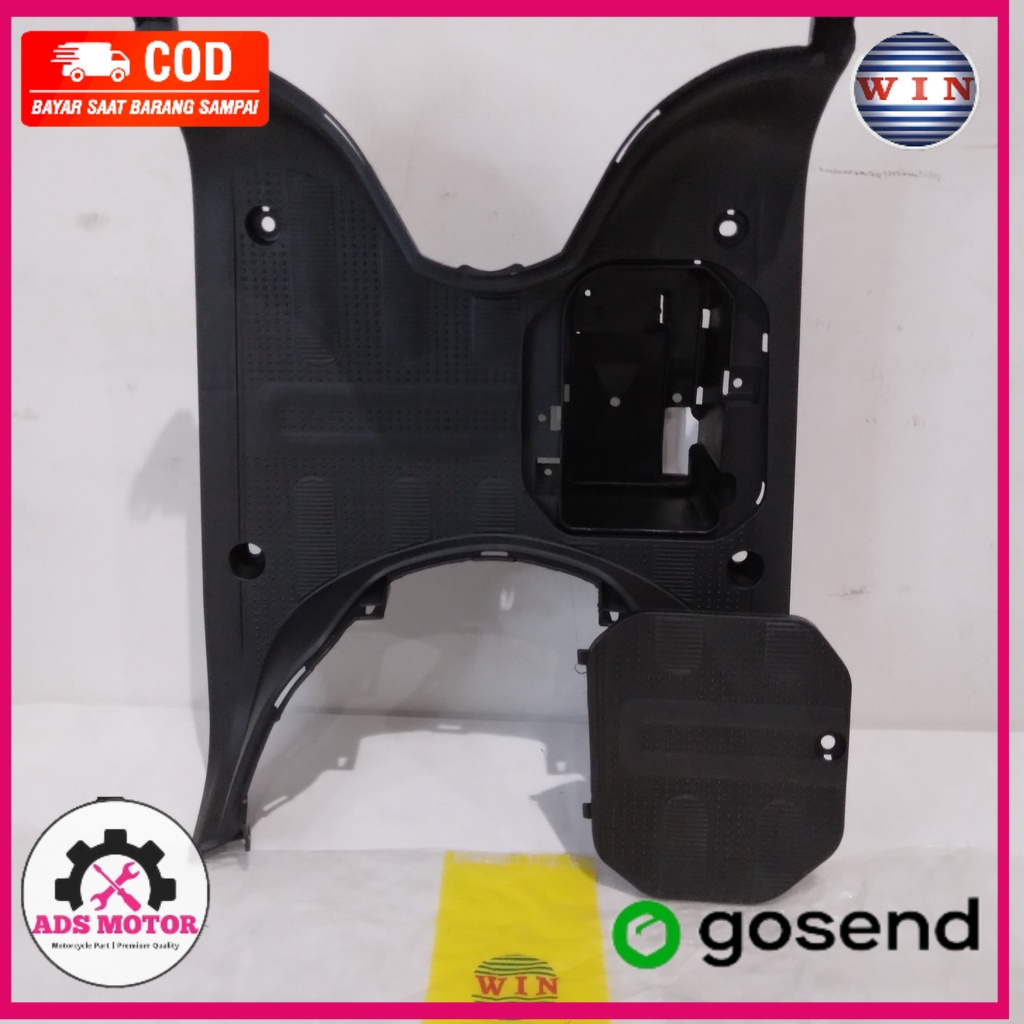 Pijakan Kaki + Tutup Aki Scoopy 110 FI 2017 2018 2019 2020 | footrest atas WIN | bordes injakan moto