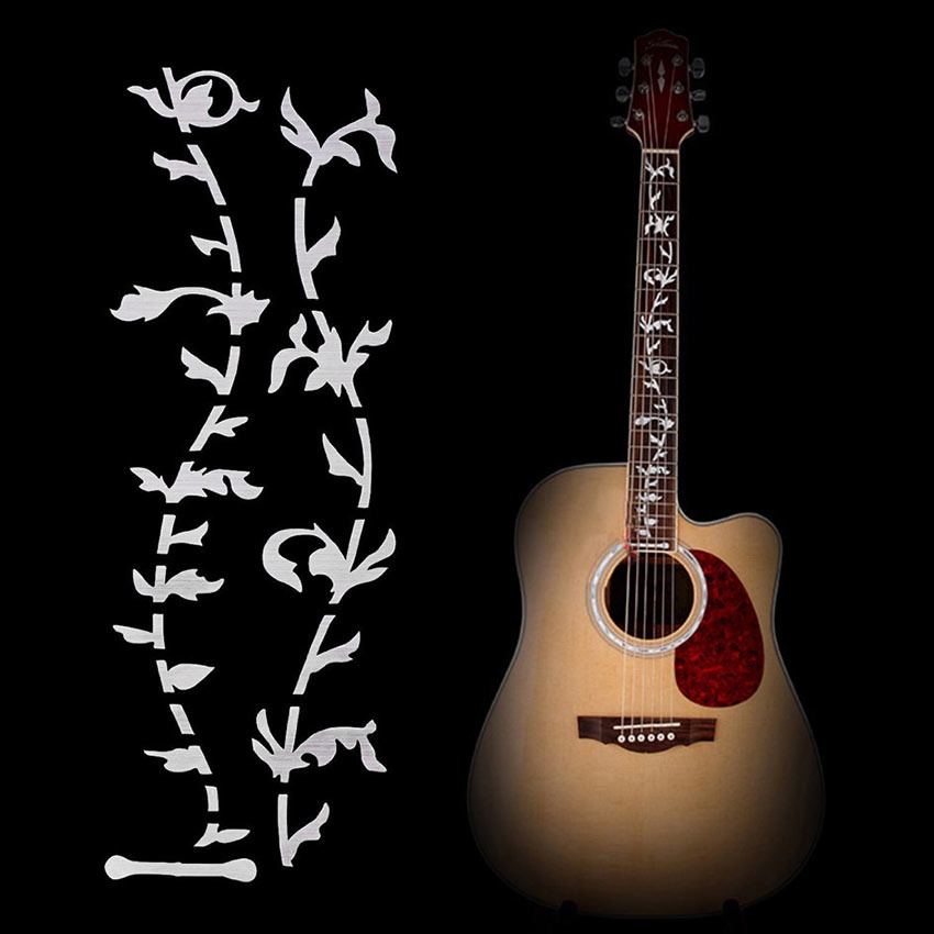 Stiker Fretboard Gitar Akustik Elektrik Inlay Decal Stiker Fret Gitar Tree Of Life Guitar Fretboard