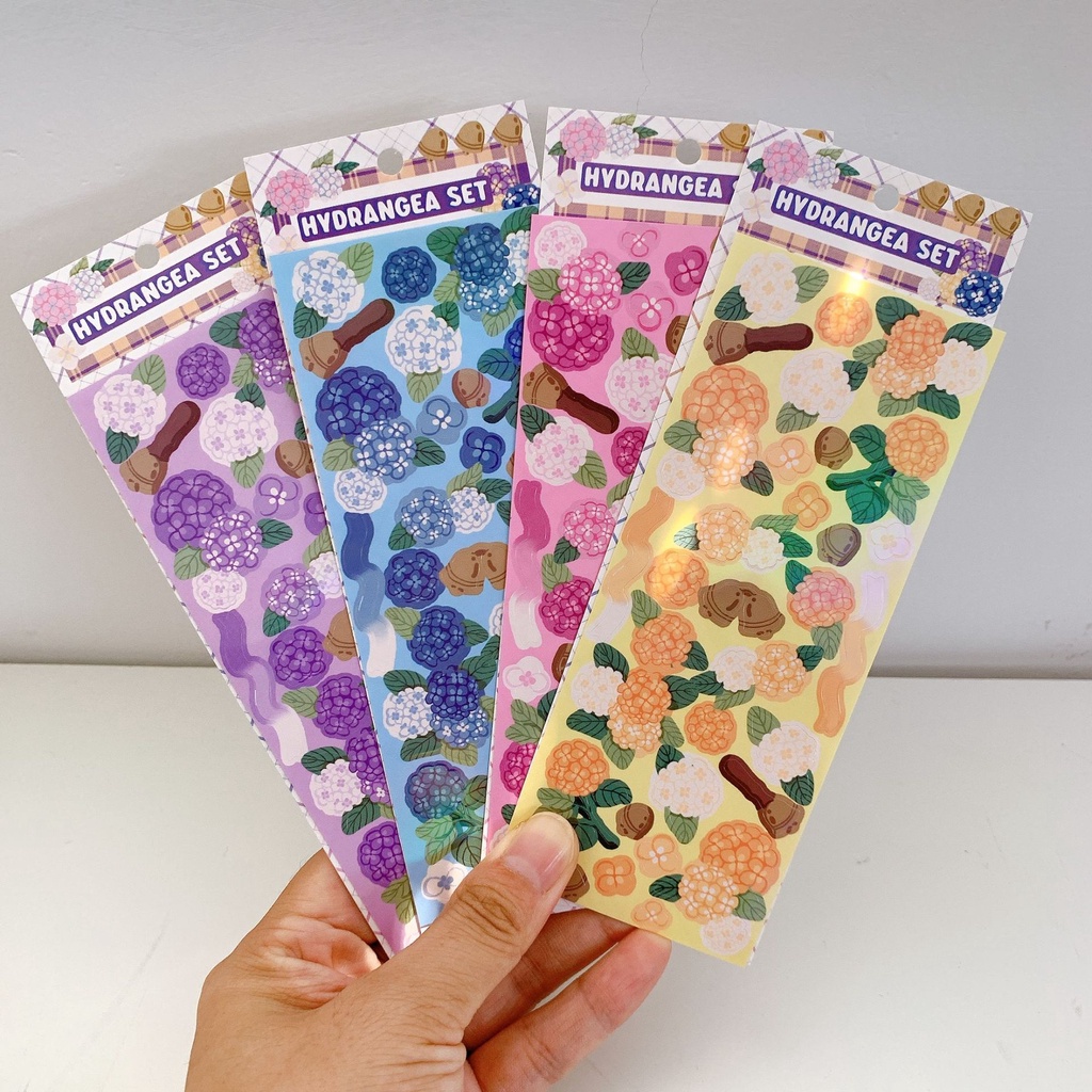 

Flora Goka Sticker Asli Lucu DIY Sticker Handbook Gadis Album Foto Sticker Hiasan Aido Goku