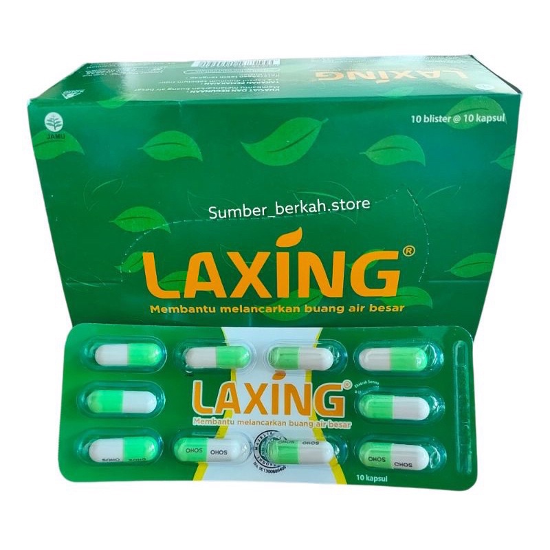 LAXING STRIP ISI 10 KAPSUL - Pelancar BAB Obat Diet Pelunak Fases
