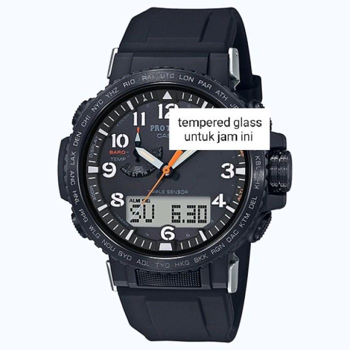 nur tempered glass for CASIO PRO TREK PRW-50Y-1A anti gores jam tangan TG pelindung layar screen pro