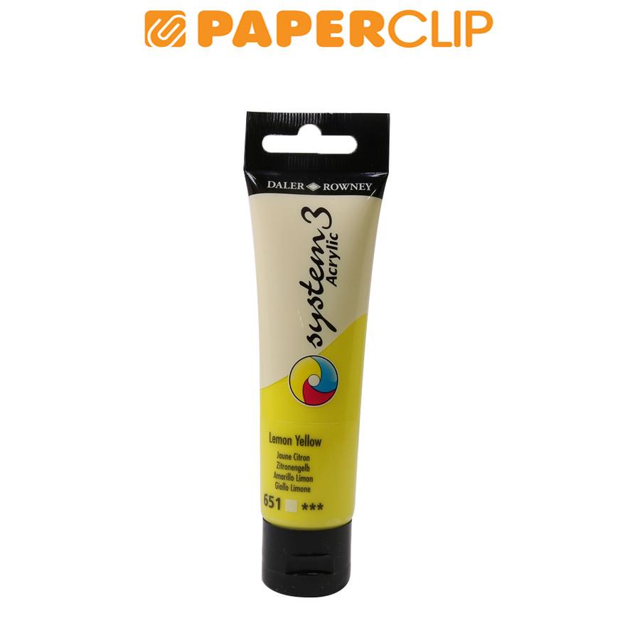 

ACRYLIC COLOR DALER ROWNEY SYSTEM3 59ML 129059651 LEMON YELLOW
