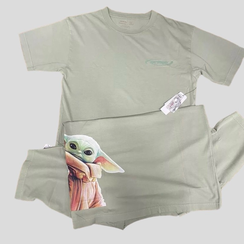 Kaos DC Starwars Mandalorian Tee Green Ast Original A3