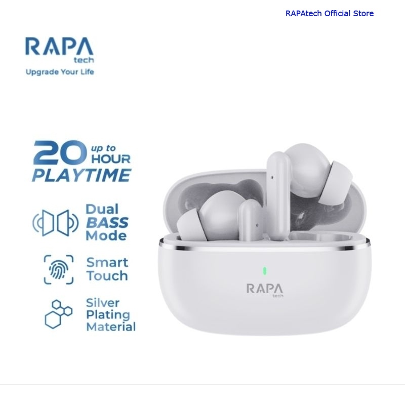 RAPAtech TW5051 Air X Deep Bass TWS Earphone Headset Bluetooth Original