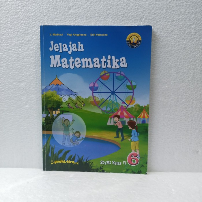 Terlaris ✨ - Buku Jelajah matematika kelas 6 sd Yudistira