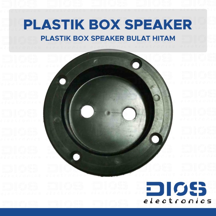 Plastik Box Speaker Bulat / Dudukan Jack Audio
