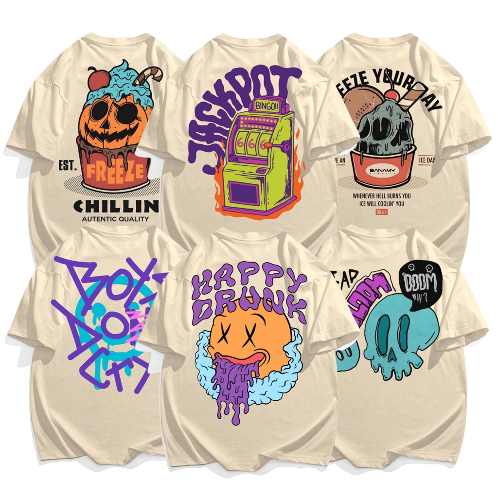 Kaos Pria Cream Distro / Kaos Keren / Kaos Pria / Pakaian Pria / Kaos Kece / Kaos Trendi / Kaos Dist