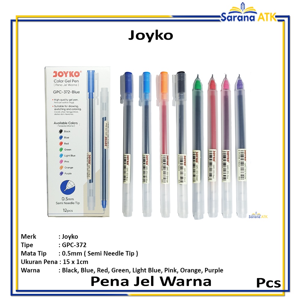 

Joyko - Pena Jel Warna GPC-372 0.5mm - Pcs