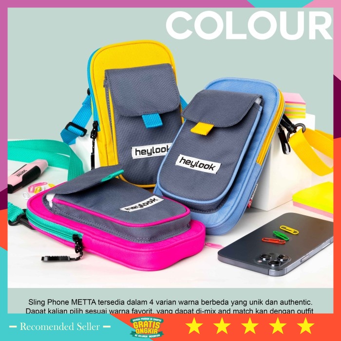 Tas Pria keren Casual BRanded Premium Murah Original kuat - Sling Phone Bag Metta Sling Pouch Wallet