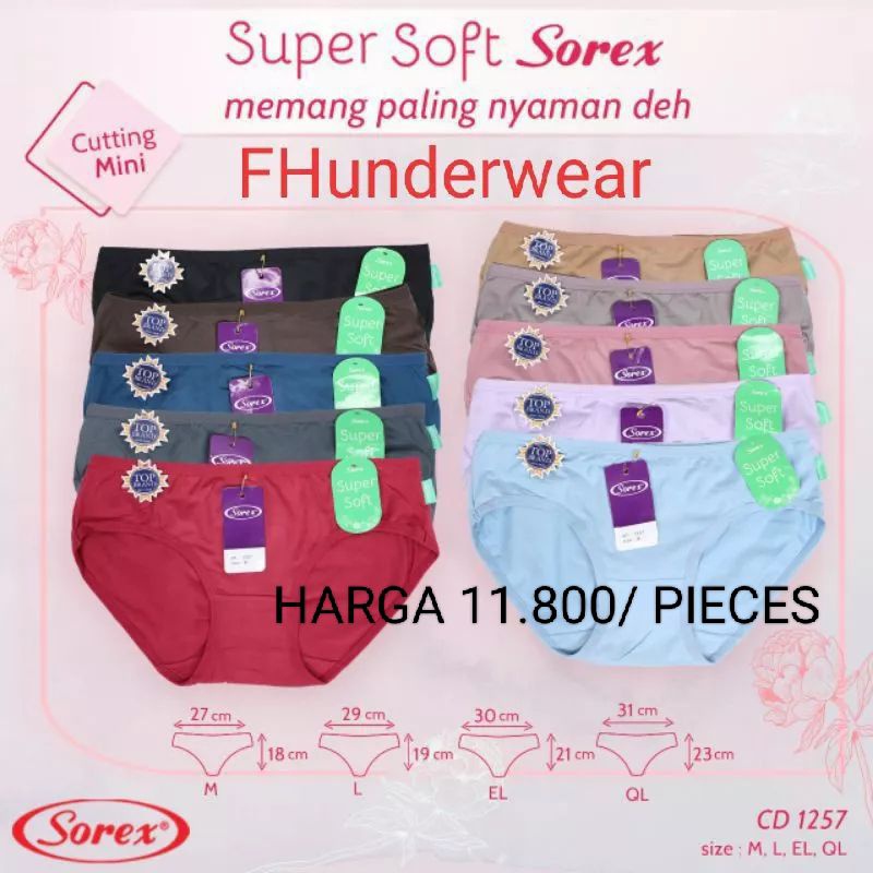 Grosir celana dalam wanita sorex Supersoft 1257