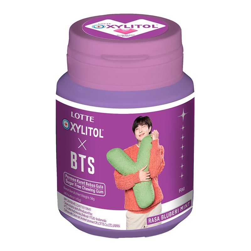

LOTTE XYLITOL Permen Karet Bluberi Mint 58 g