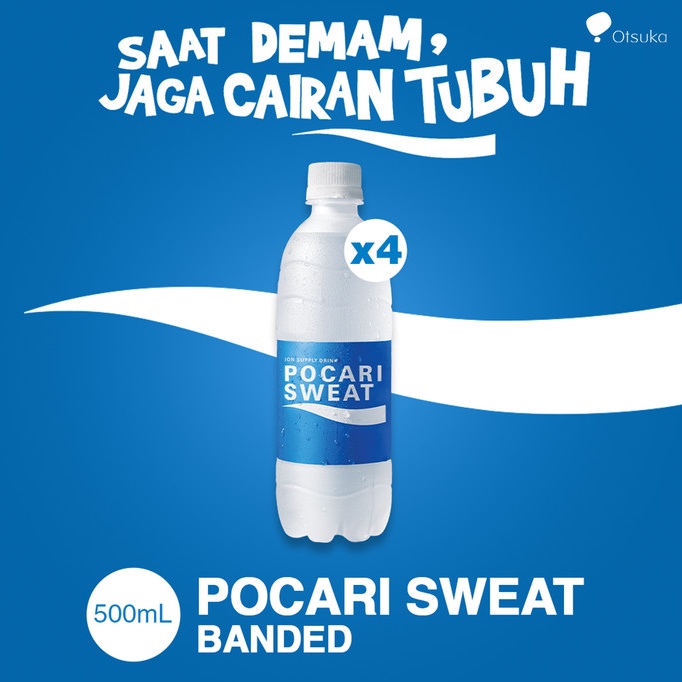 

POCARI SWEAT PET 500 ml Banded isi 4 Botol