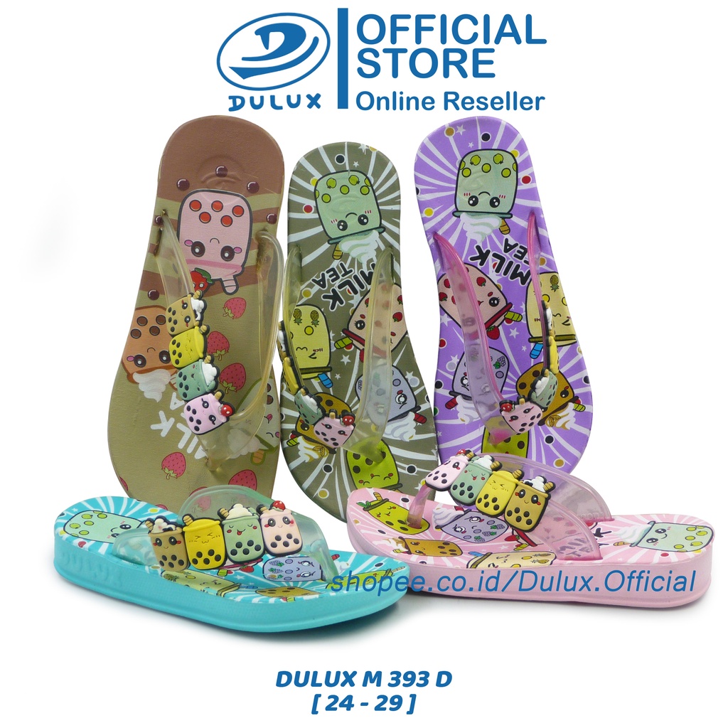DULUX OFFICIAL - SANDAL ANAK MOTIF BOBA LUCU HARGA TERJANGKAU UKURAN 24 - 29 [ DULUX M 393 D BB ]