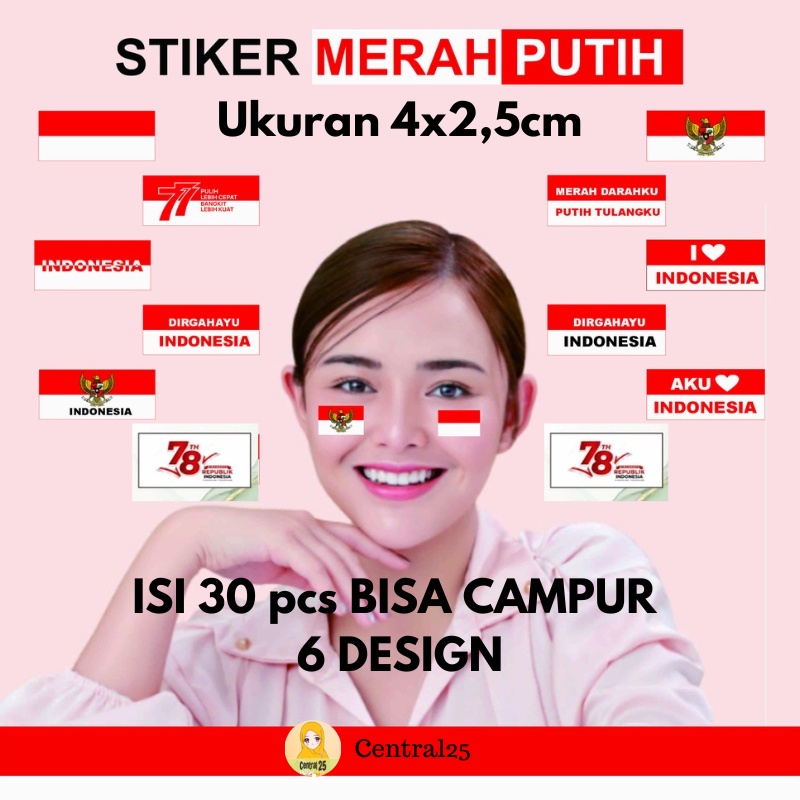 

STIKER PIPI TEMPEL HUT RI BENDERA PUTIH 17 AGUSTUS KEMERDEKAAN I LOVE INDONESIA ISI 10 30 PCS BISA CAMPUR 6 DESIGN PROMO COD GRATIS ONGKIR
