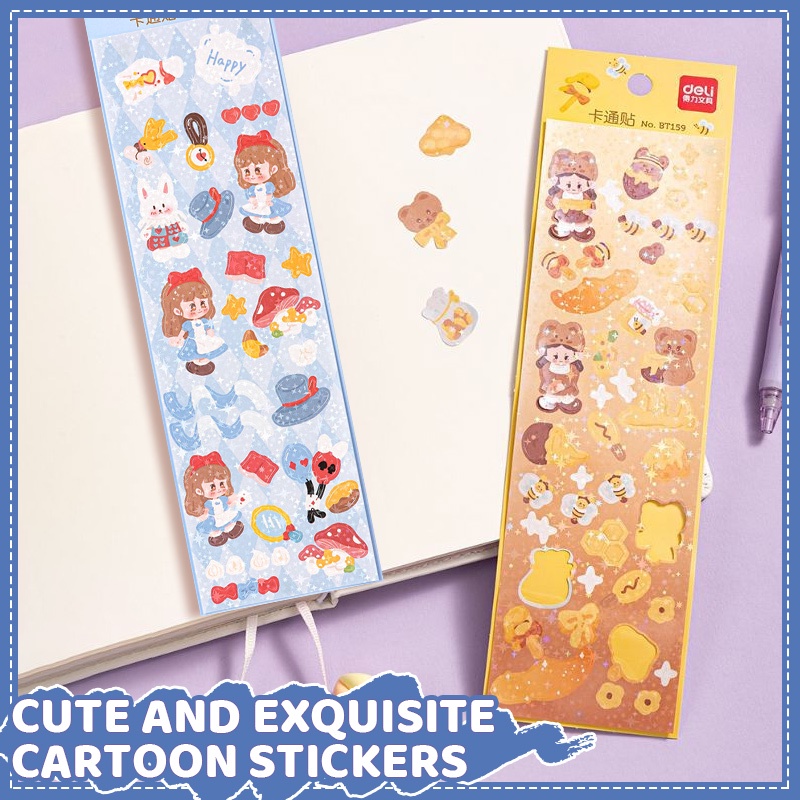 

COD✨Stiker Kartun Lucu Kreatif Stiker Dekorasi Buku Catatan Siswa