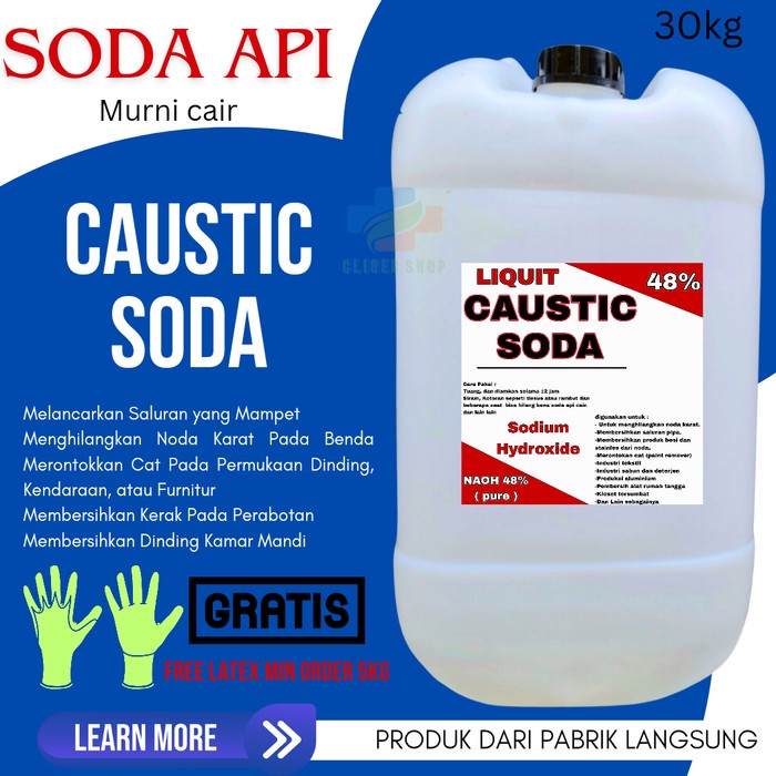 CAUSTIC SODA 30KG / SODA API CAIR 48%