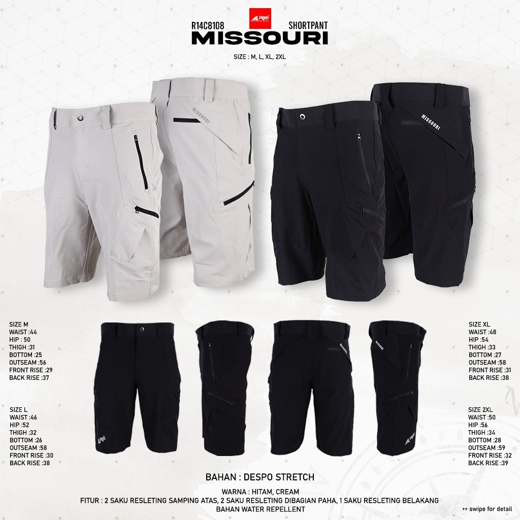 Celana Rei Celana Pendek Strecth Missouri Celana Outdoor Arei Outdoorgear