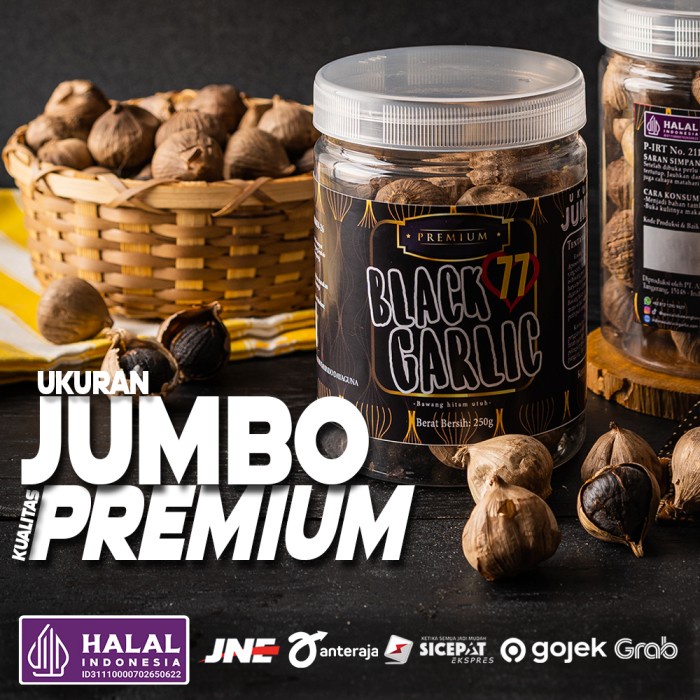 

KD-76 [PREMIUM!] Bawang Tunggal Hitam Lanang/Black Garlic Herbal [250 g]