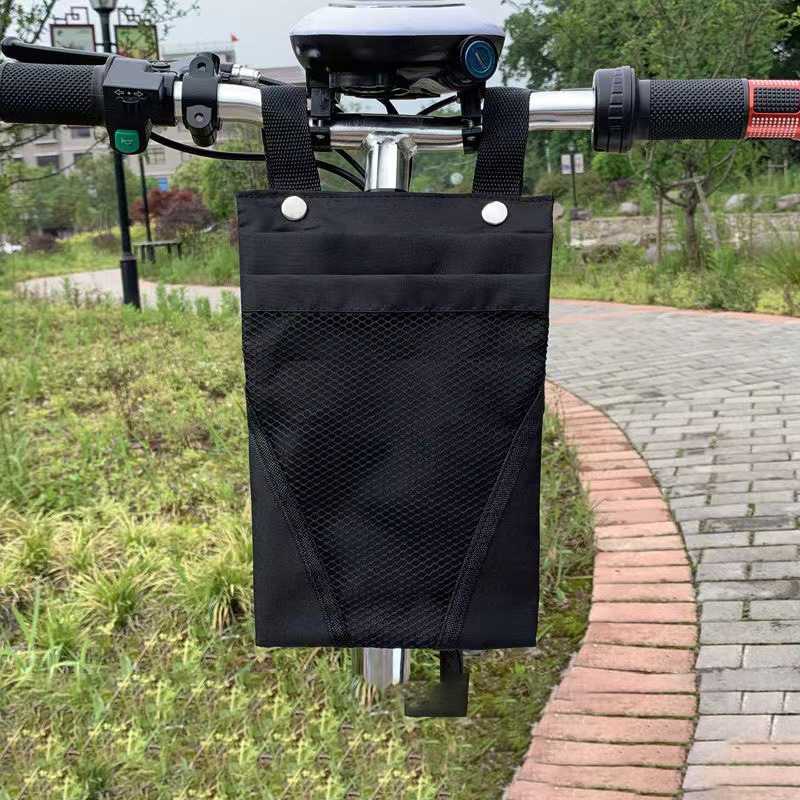 Tas Sepeda Depan Electric Bike Front Hanging Bag with Mesh Bag