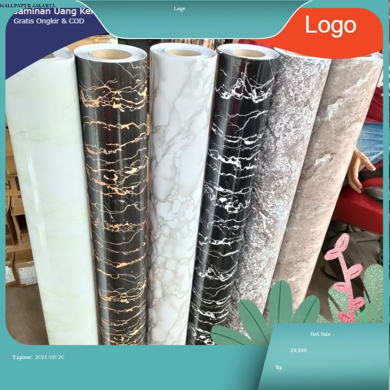 WALLPAPER STICKER DINDING DAN LANTAI TAHAN AIR
