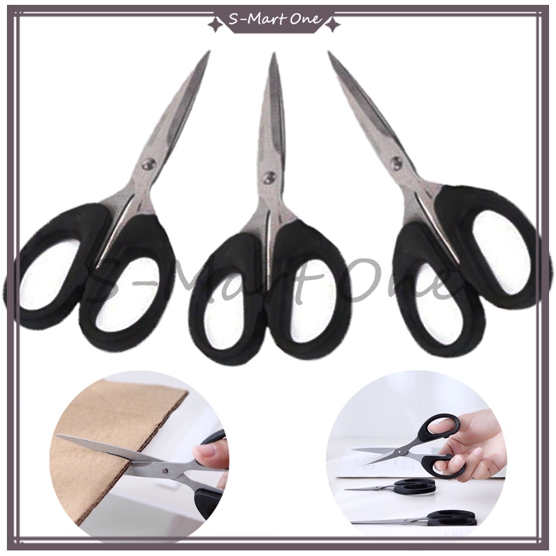 

Gunting Stainless Steel /Paper Scissors / Gunting Medium Hitam Ukuran 16 CM /Multifungsi Gagang Hitam Bahan Stainless Steel Gunting