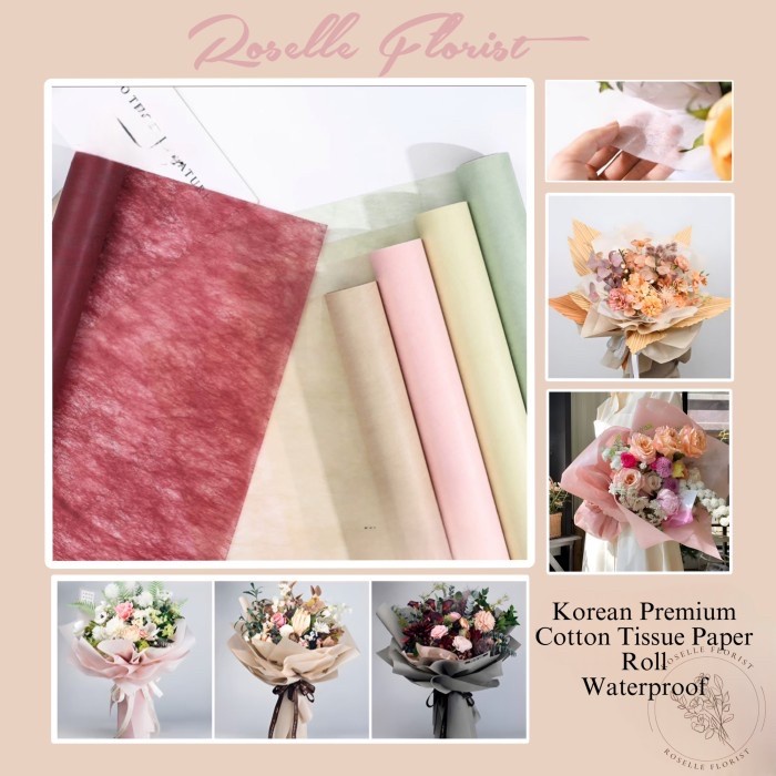 

1 Roll Kertas Bunga Korean Premium Cotton Tissue Wrapping Paper
