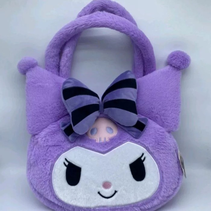 Tas cangklong bahu boneka jumbo ori miniso sanrio kuromi