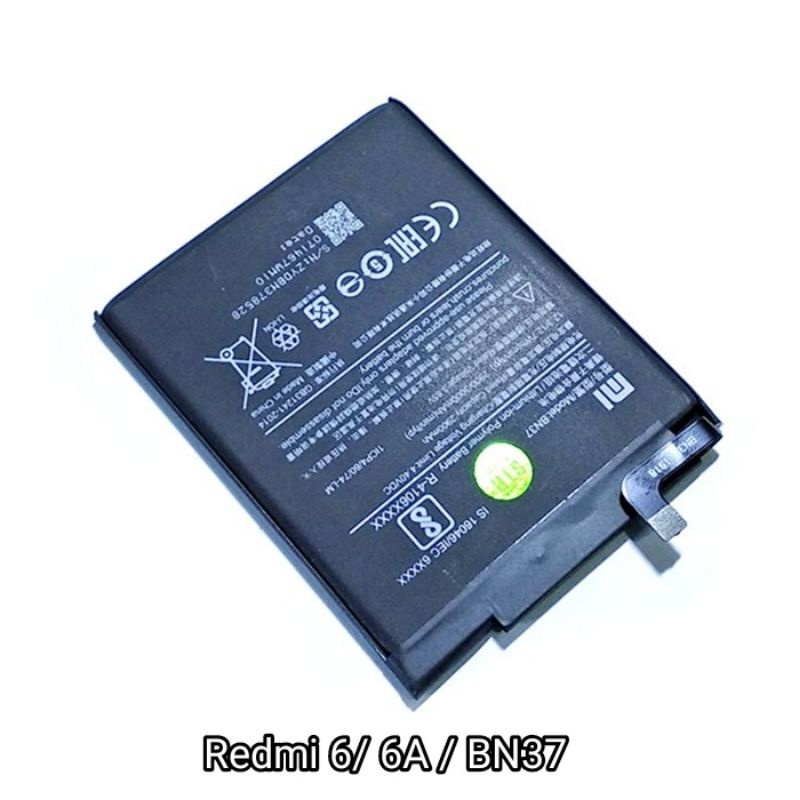 Batre Batteray Xiaomi Redmi 6/ 6A Batrei Bateai BN37 Batre Original