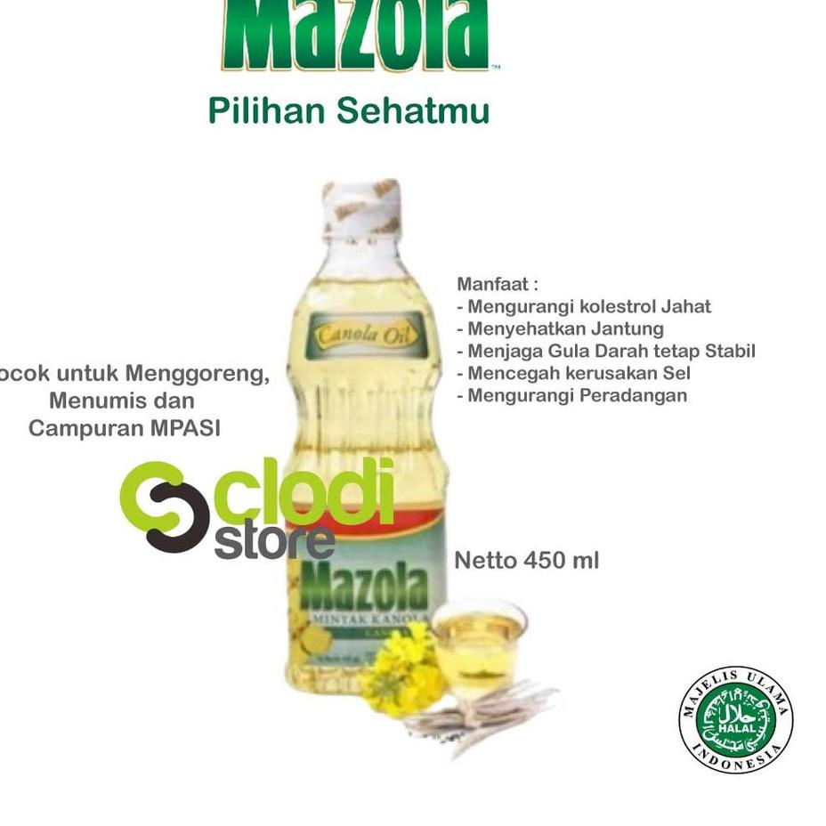 

Mazola canola oil 450ml Lemak Tambahan MPASI