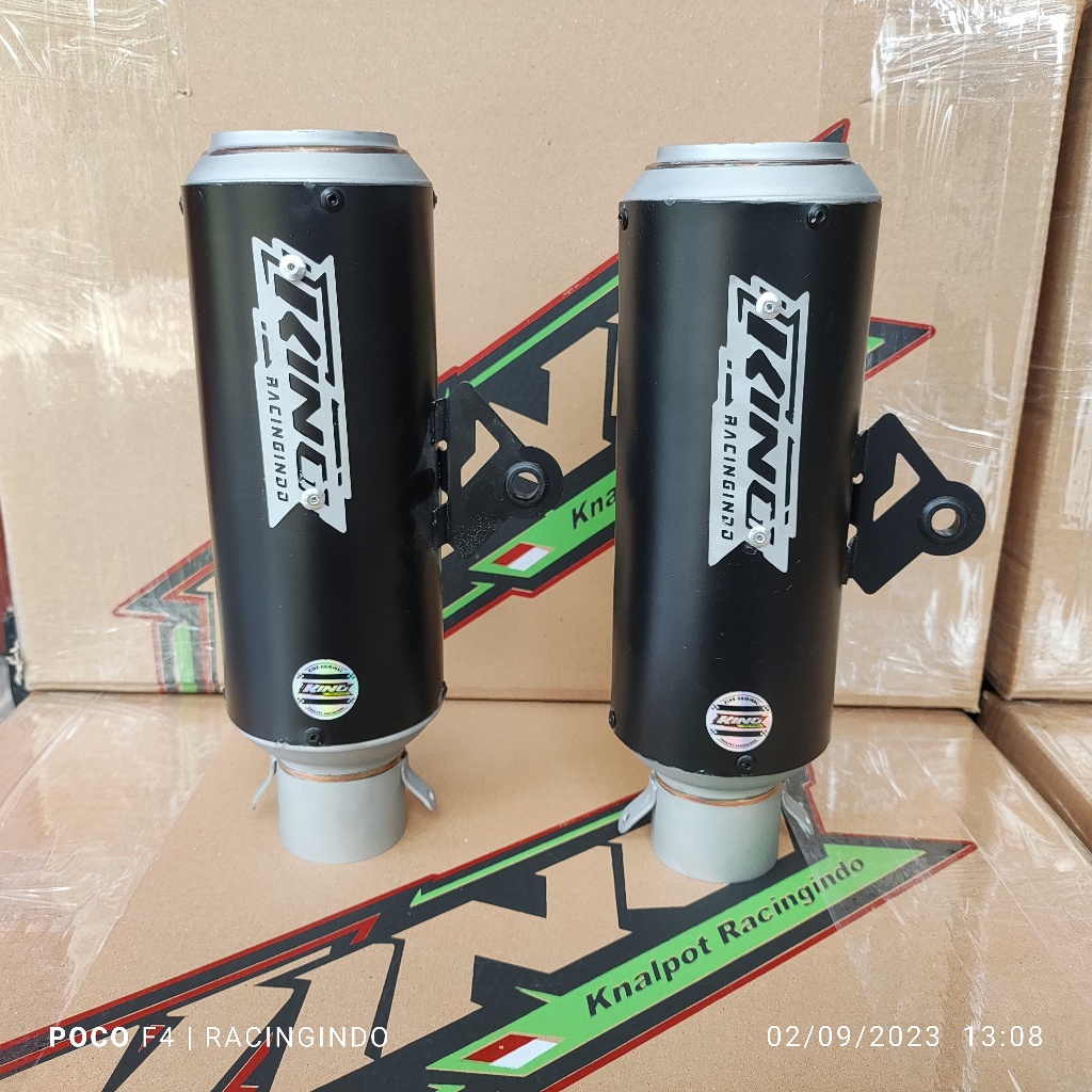 slinser knalpot king original model dpj gp 1 sanblast inley 50 mm tiger megapro mx king mx 135 vixio