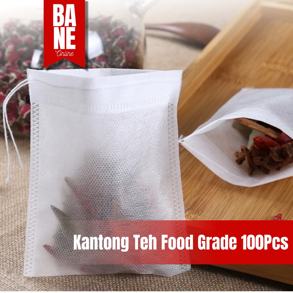 Kantong Teh Food Grade Kantung Teh Celup Kosong 100 Pcs