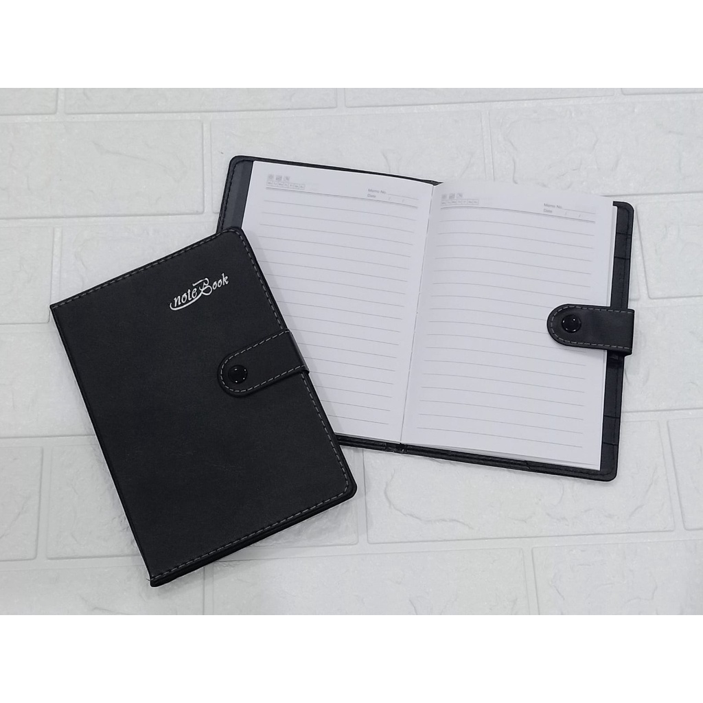 

*DUNIA PESTA* BUKU KERJA / AGENDA KANCING / NOTEBOOK KULIT KANCING ukuran 14 x 20 cm